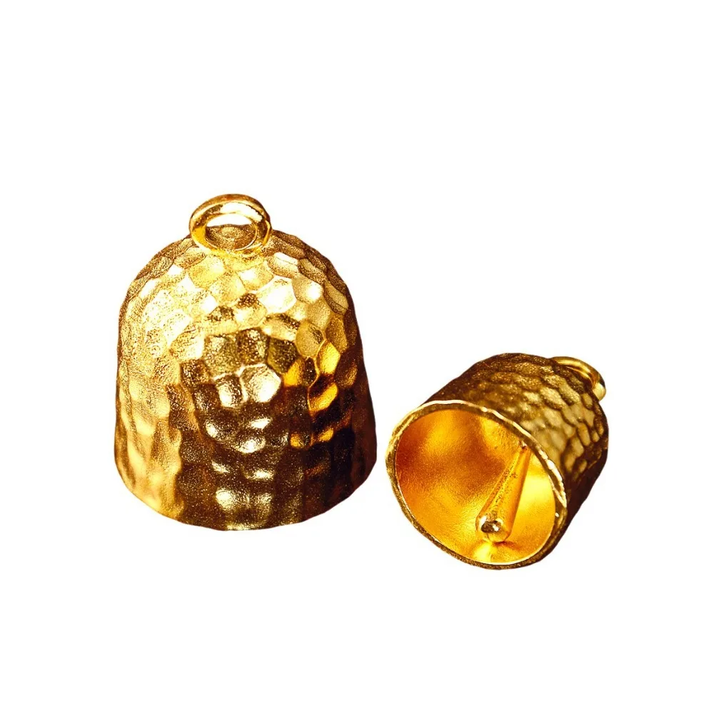 Exquisite Brass Brass Bell Mini Size Round Shape Key Chain Vintage Hanging Charm Backpack Hang