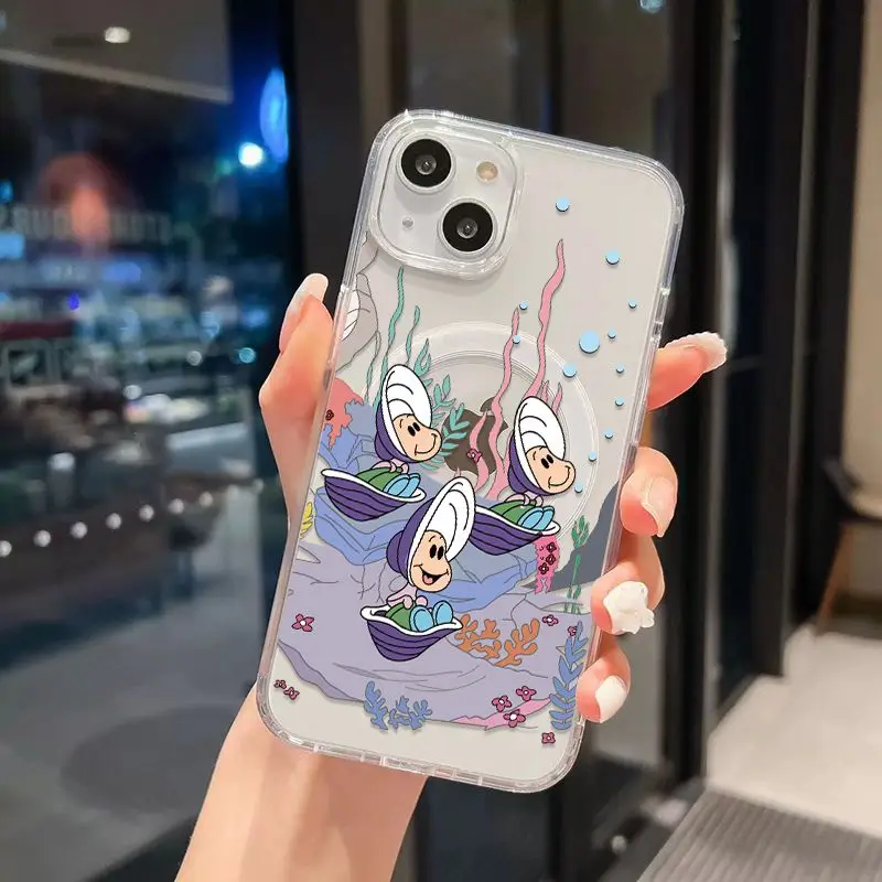 Cute Bambi Thumper Rabbit Magsafe Magnetic Phone Case for iPhone 16 15 14 13 12 11 8 7 Plus Pro Max X XR XSMax Soft Clear Cover