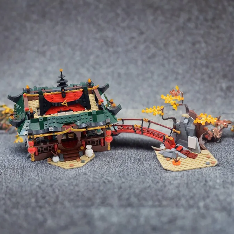

960 шт., серия Ninjagoses, храм тигра, ниндзя Dojo, модель здания Moc, сделай сам, образовательная модель, строительные блоки, сборная игрушка