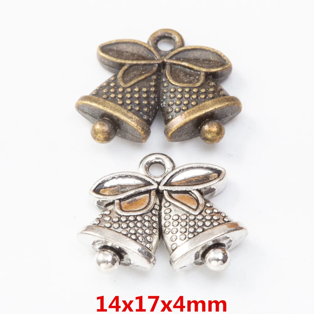 

30pieces (small bell) vintage zinc alloy charm metal pendant DIY jewelry discovery making accessories2267