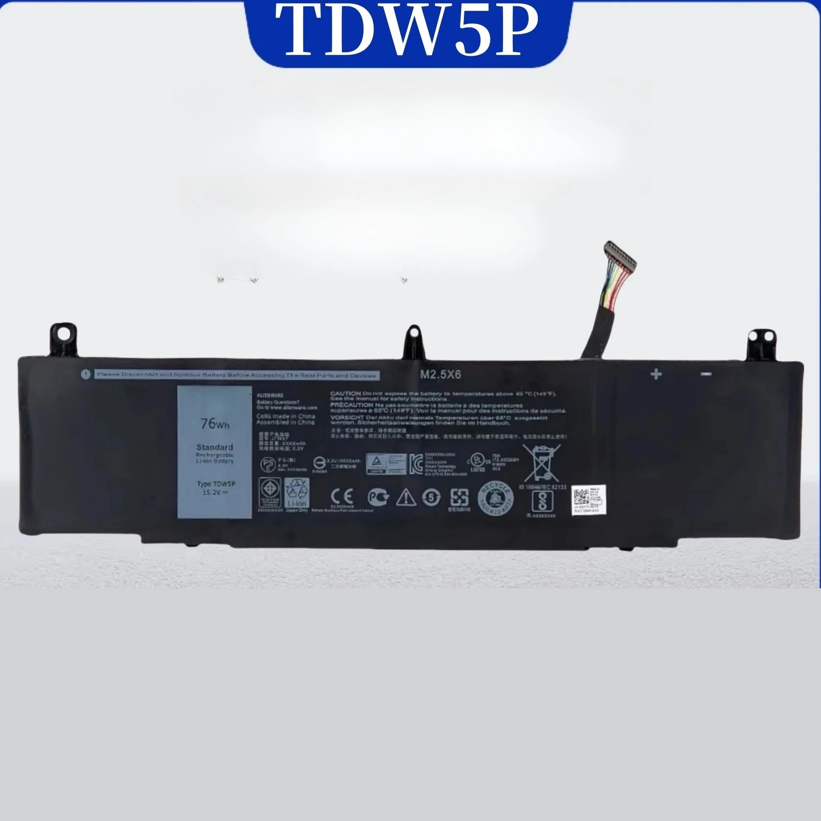 

For dell alienware 13 r3 p81g alw13c tdw5p laptop battery