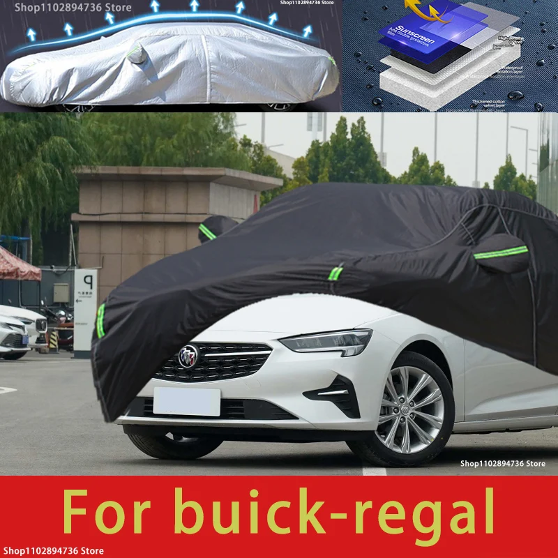 

Для buick regal fit наружная защита полные автомобильные чехлы для снега солнцезащитный водонепроницаемый пыленепроницаемый наружный черный чехол для автомобиля