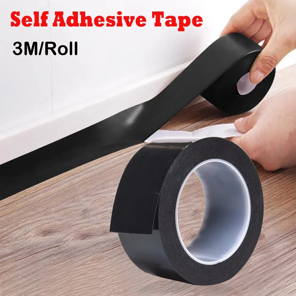 

Черная прочная самоклеящаяся уплотнительная лента против плесени, Настенная Наклейка для кухни, раковины, ванной, душа, водонепроницаемая лента, лента для швов окон