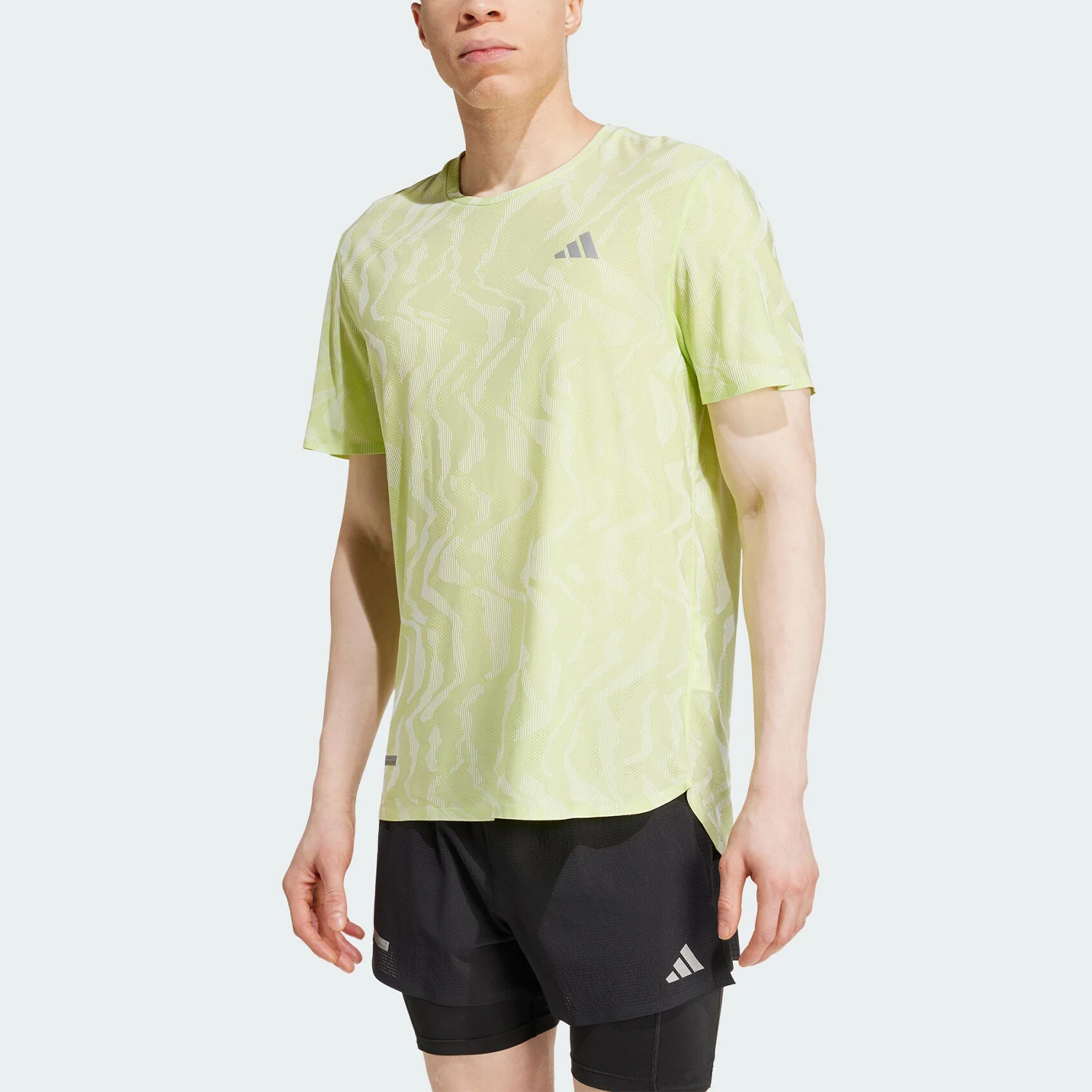 

Adidas genuine genuine Fashion Men's Breathable Running Training Round Neck Short-Sleeve T-Shirt IW3179