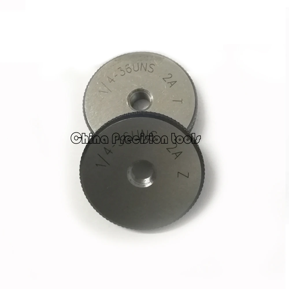 Calibrador de anillo de rosca unificada de 2 piezas, calibrador de tornillo 2A UN UNC UNF 1-64 2-56 3-48 4-40 5-40 6-32 8-32 10-24 12-24 1-72 4-48 0-80 10-32