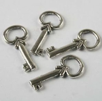 15PCS 21x10mm Tibetan silver key design charms for Jewelry Making HW H3461