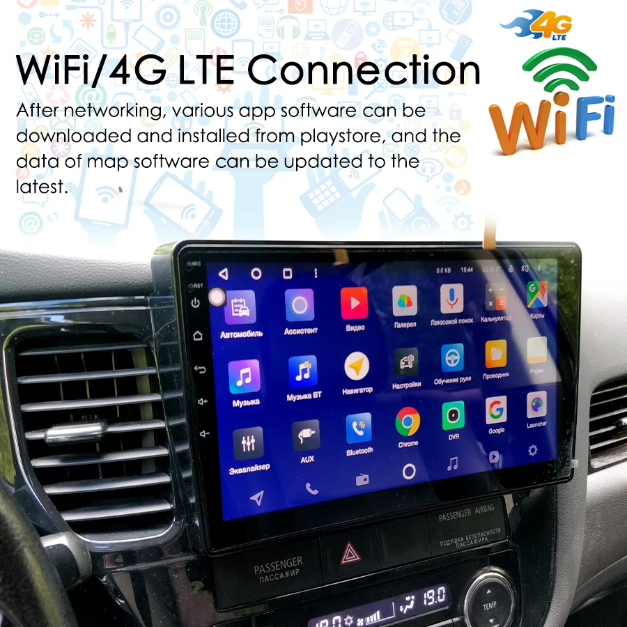 Radio Estéreo con GPS para coche, reproductor Multimedia de vídeo con voz IA, 8 + 128GB, CarPlay, para Mitsubishi Outlander 3, GF0W, GG0W, 2012-2018