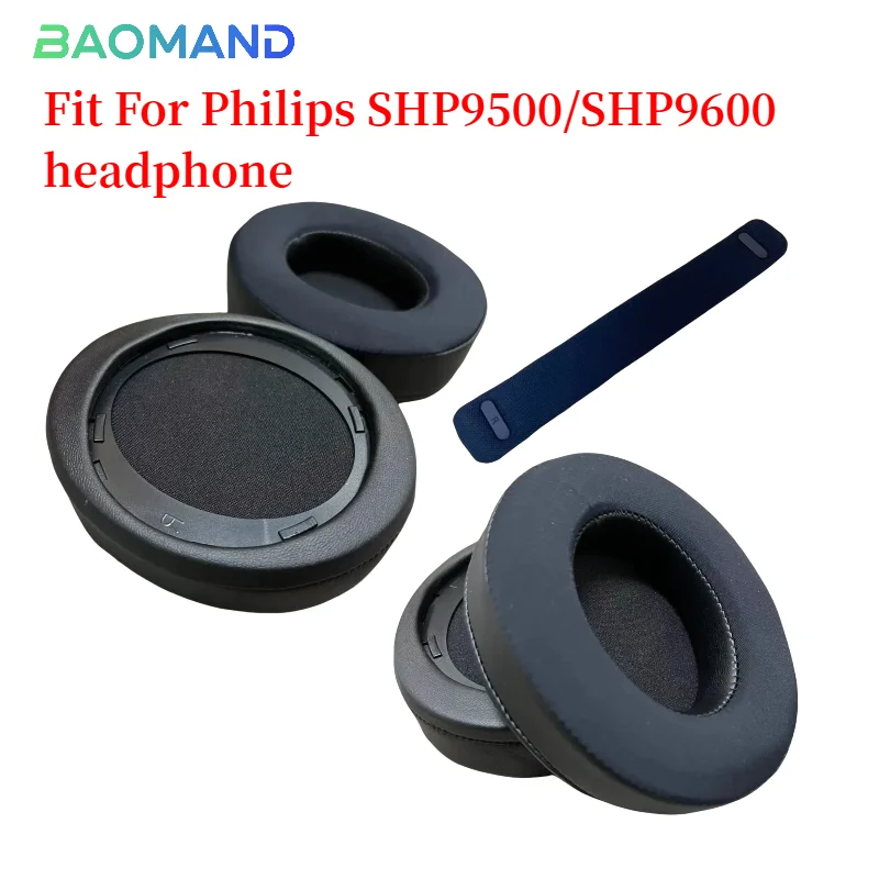 

Sport Cooling-Gel Replacement Ear Pads for Philips SHP9500/SHP9600 Headphones Ear Cushions, Headset Ear Cover