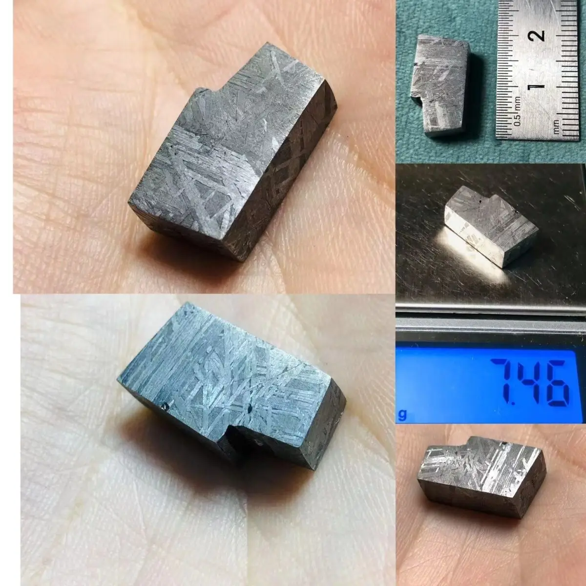 1Pc Meteorite Natural Muonionalusta Meteorite Irregular Meteorite Specimen Collection Home Falling Stone Decorations Party Gifts view 2