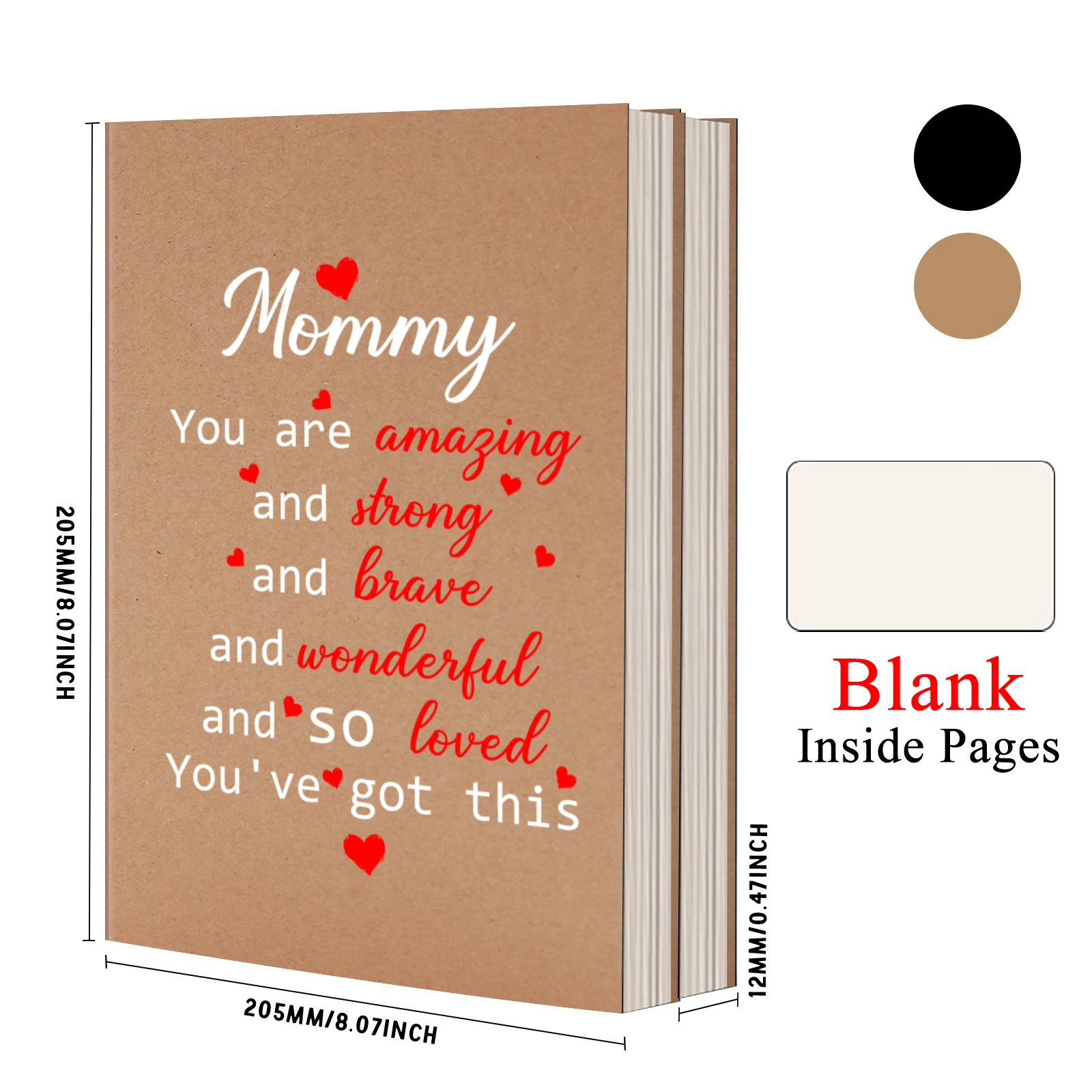 Personalized Notebook Letters To My Mum Notepad Memories A5 Lined Notebook Notepad for Brave Wonderful Mommy Mother's Day Gift