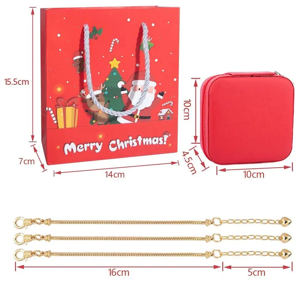 Kerstboom Diy Kerstarmband Set Cartoon Hanger Verstelbare Kerstman Armband Metalen Kerstman