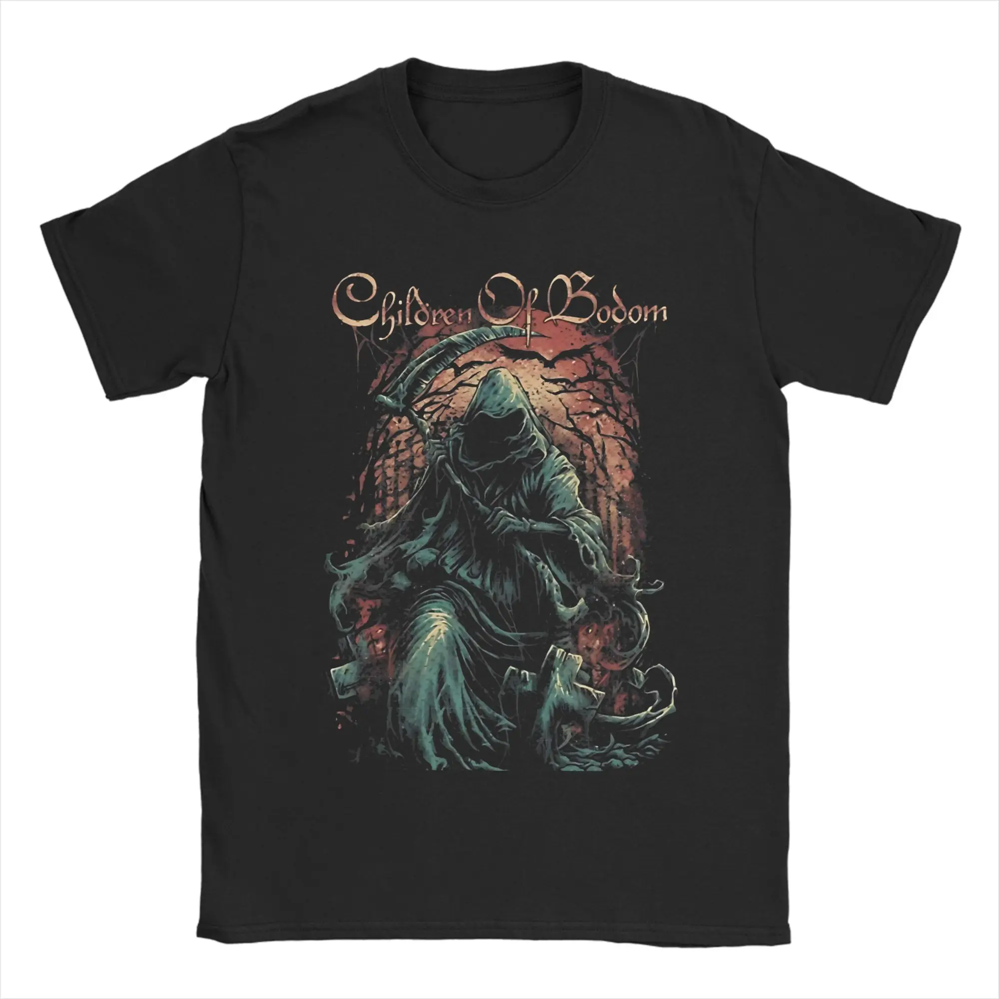 Men Children Of Bodom T Shirts  Cotton Top Tees Summer Streetwear Short Sleeve T Shirt Crew Neck Novelty Tshirt New Arrival