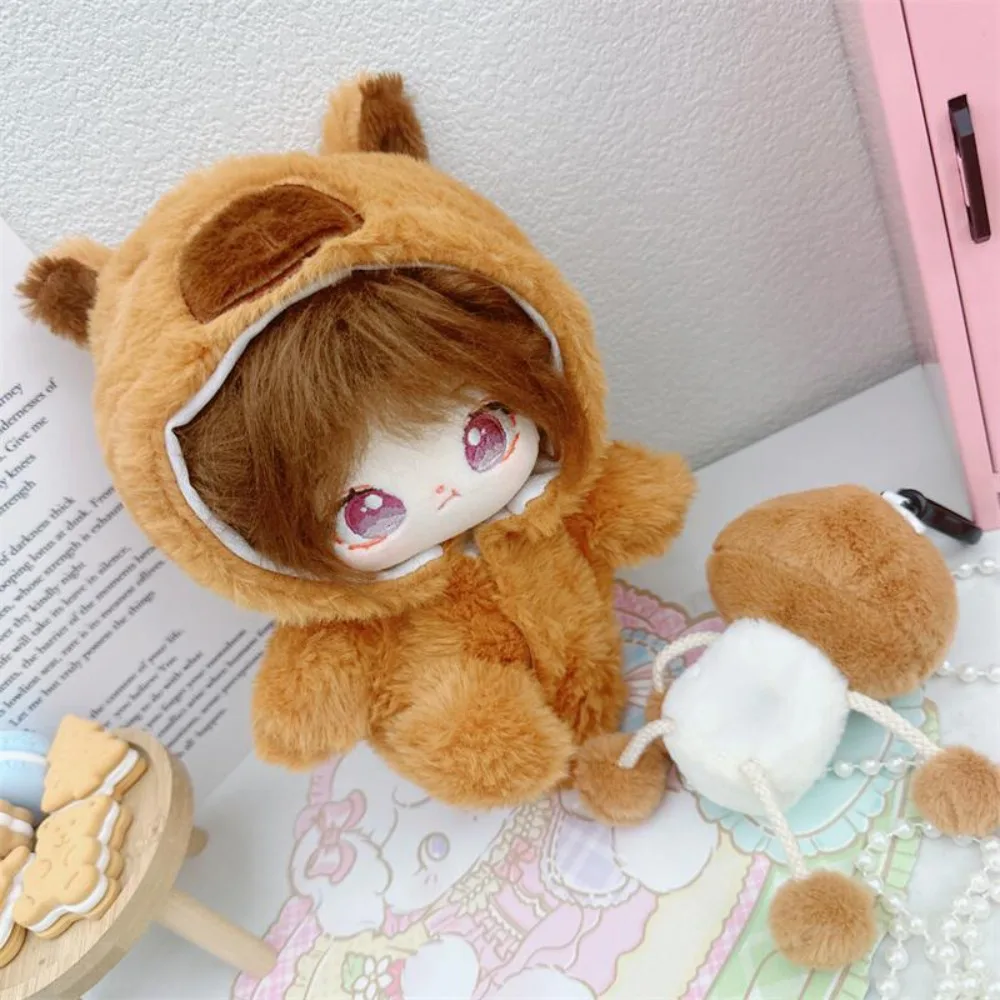 Capybara combinaison 20cm coton poupée vêtements habiller animaux étoile poupée combinaison Kawaii Onesuit pas d'attributs poupées vêtements