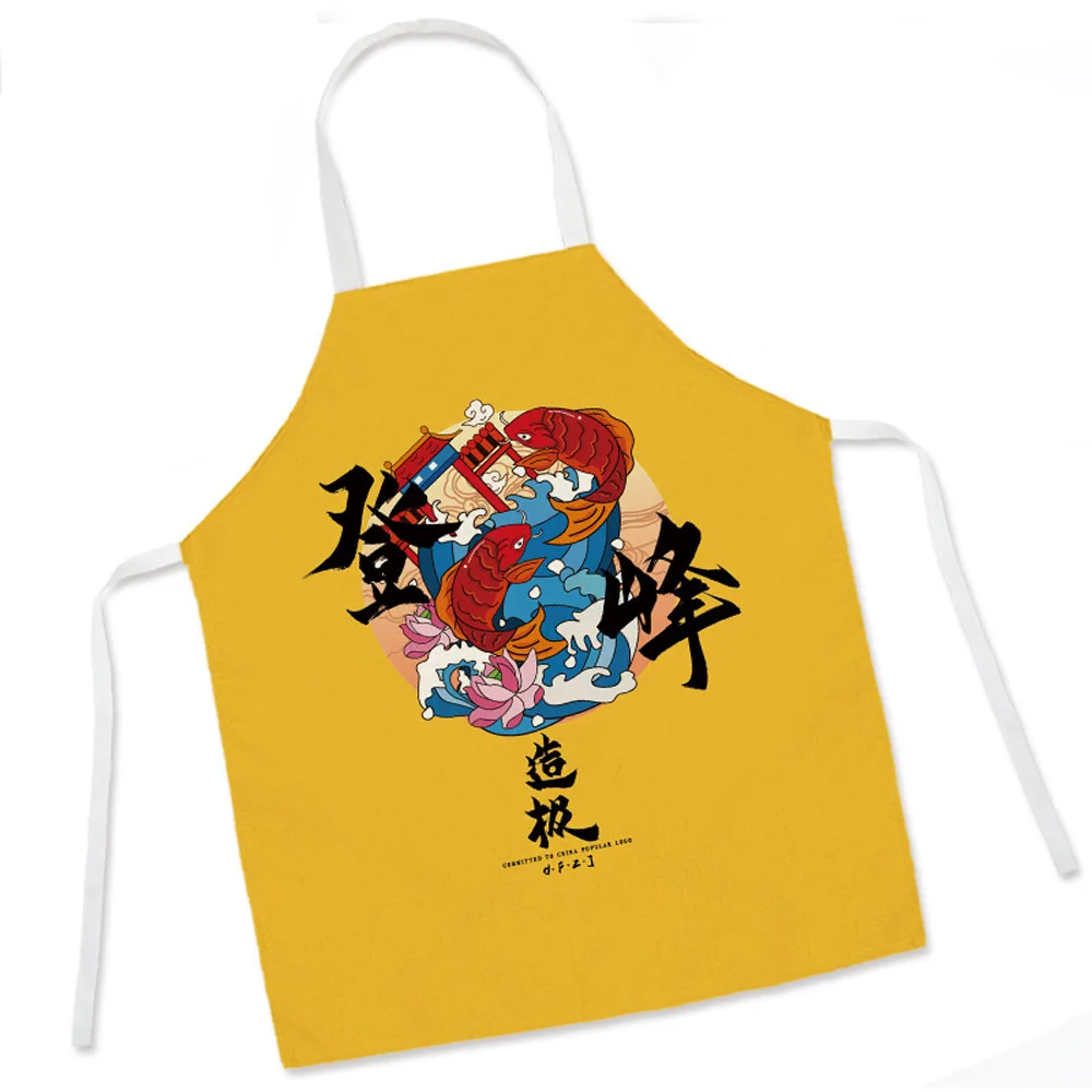 New Creative Apron For Women Men Chef  Cotton Linen Kitchen Restaurant Cooking Home Cleaning Accessories Kids Sleeveless Aprons