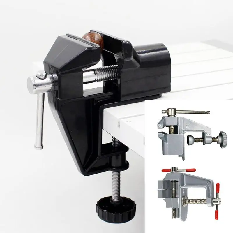 Alumínio Alloy Multifuncional Alicate Jóias Eletrônica Bancada Mini Bench Vise Mesa Vice Clamp Ferramentas Manuais Novo