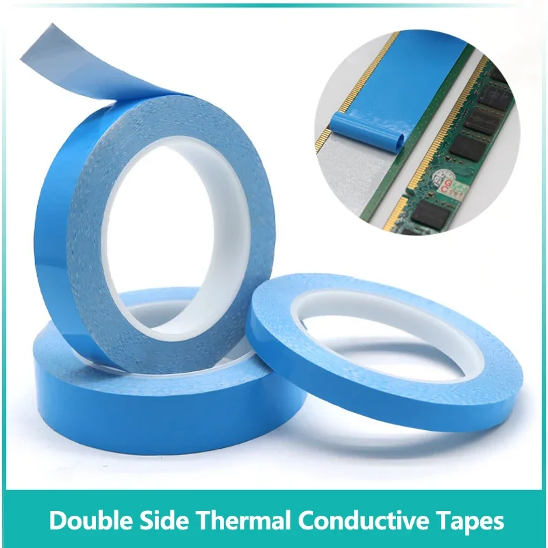 

25m/roll Double Side Thermal Conductive Tape Width 8mm ~ 50mm Computer CPU GPU Cooling Heatsink Heat Transfer Tape Adhesive tape