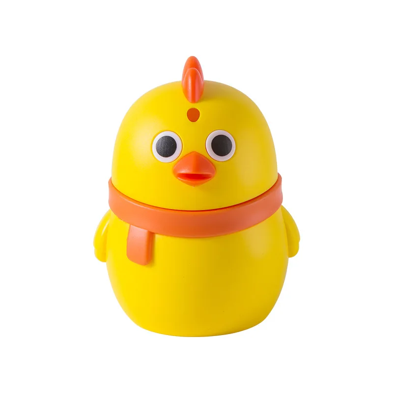New Cartoon Cute Chick Daily Daily Necessity Toothpick Box Household Desktop Decoration Press Type Automatic Rise Toothpick Box
