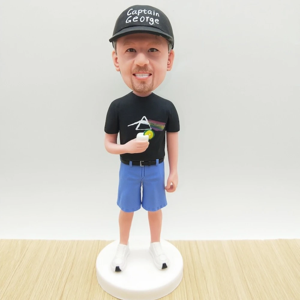 

Bobblehead Handmade Clay Figurine Romantic Gift for Boyfriend Girlfriend Wedding Anniversary Personalized Clay Doll Keepsake