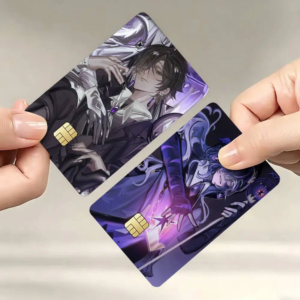 

Black Sapphire Cookie Run K-KingdomS Decorative Waterproof Film Skin Cover Credit Card Stickers Debit Front Bank Bus Pass