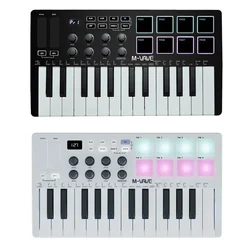 M-VAVE 25-Key MIDI Control Keyboard SMK-25 Mini USB Keyboard MIDI Mini Portable USB Keyboard MIDI Controller Rechargeable Parts