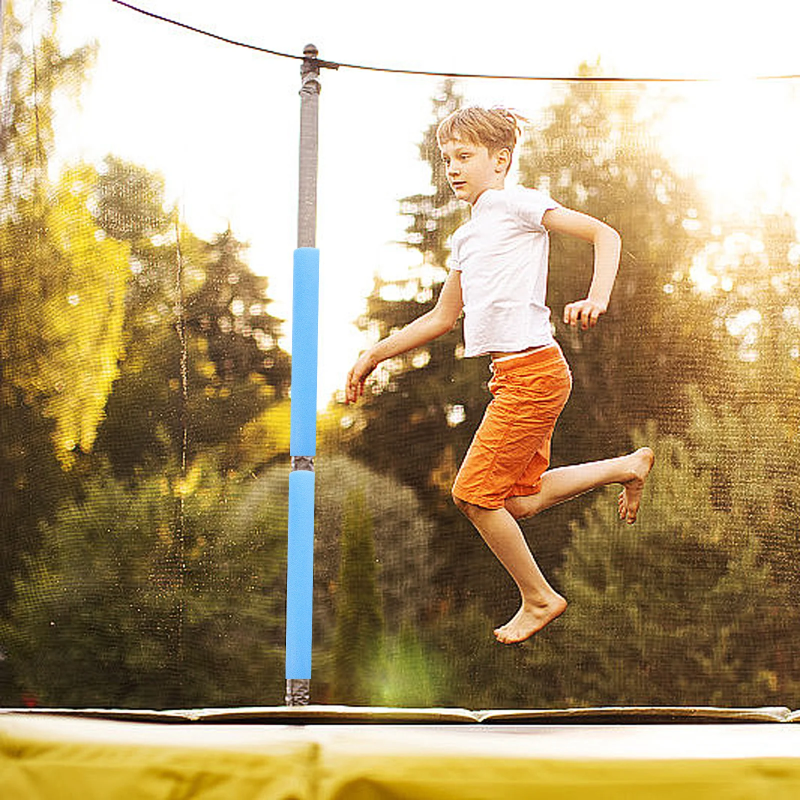 12 قطعة غطاء عمود الترامبولين الحشو المضادة للتصادم رغوة أنابيب سهلة التركيب متعددة الألوان المتاحة الترامبولين الحشو