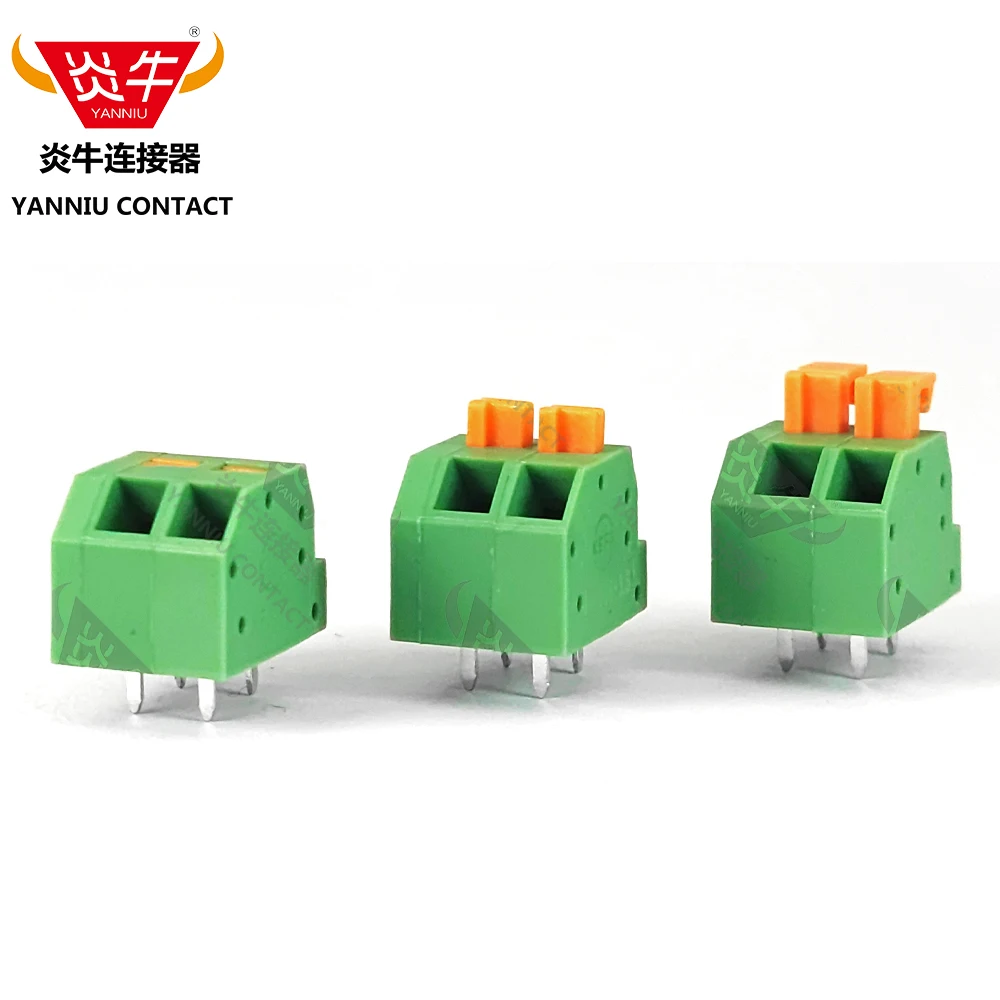 10Pcs KF238 3.5 2P ~ 12P Mini Miniature Compact PCB SPRING TERMINAL BLOCKS 3.5mm 2PIN ~ 12PIN Phoenix Contac SPTAF 1 KEFA YANNIU