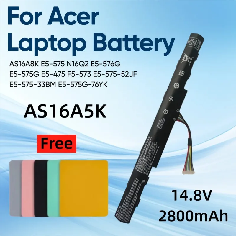 

AS16A5K for Acer Aspire AS16A8K E5-575 N16Q2 E5-576G E5-575G E5-475 F5-573 E5-575-52JF E5-575-33BM E5-575G-76YK Laptop Battery