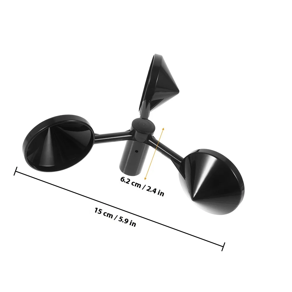 3pcs Speed Sensor Housing Anemometer Cup Replacement For Meter Outdoor Lightweight Durable Wind Measurement Tool Accurate Wind