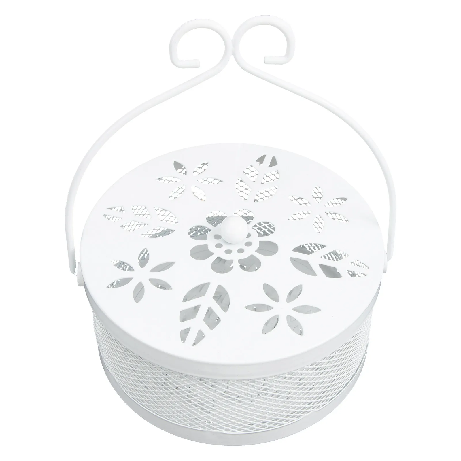 Box Incense Holder Circle Container Iron Art Sandalwood Repellent Ash Dispersing Clean Wear Resistant Smooth