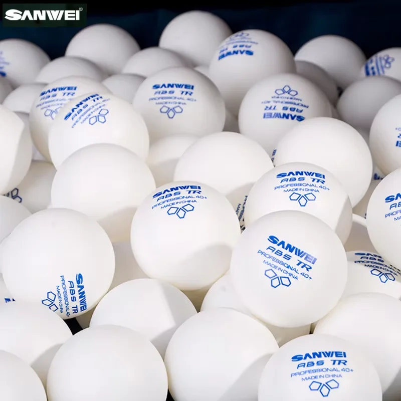 SANWEI TR/RS/3S 3 Star Table Tennis Balls 40+ ABS New Material Seamed Durable Professional Ping Pong Balls Training 50/100pcs