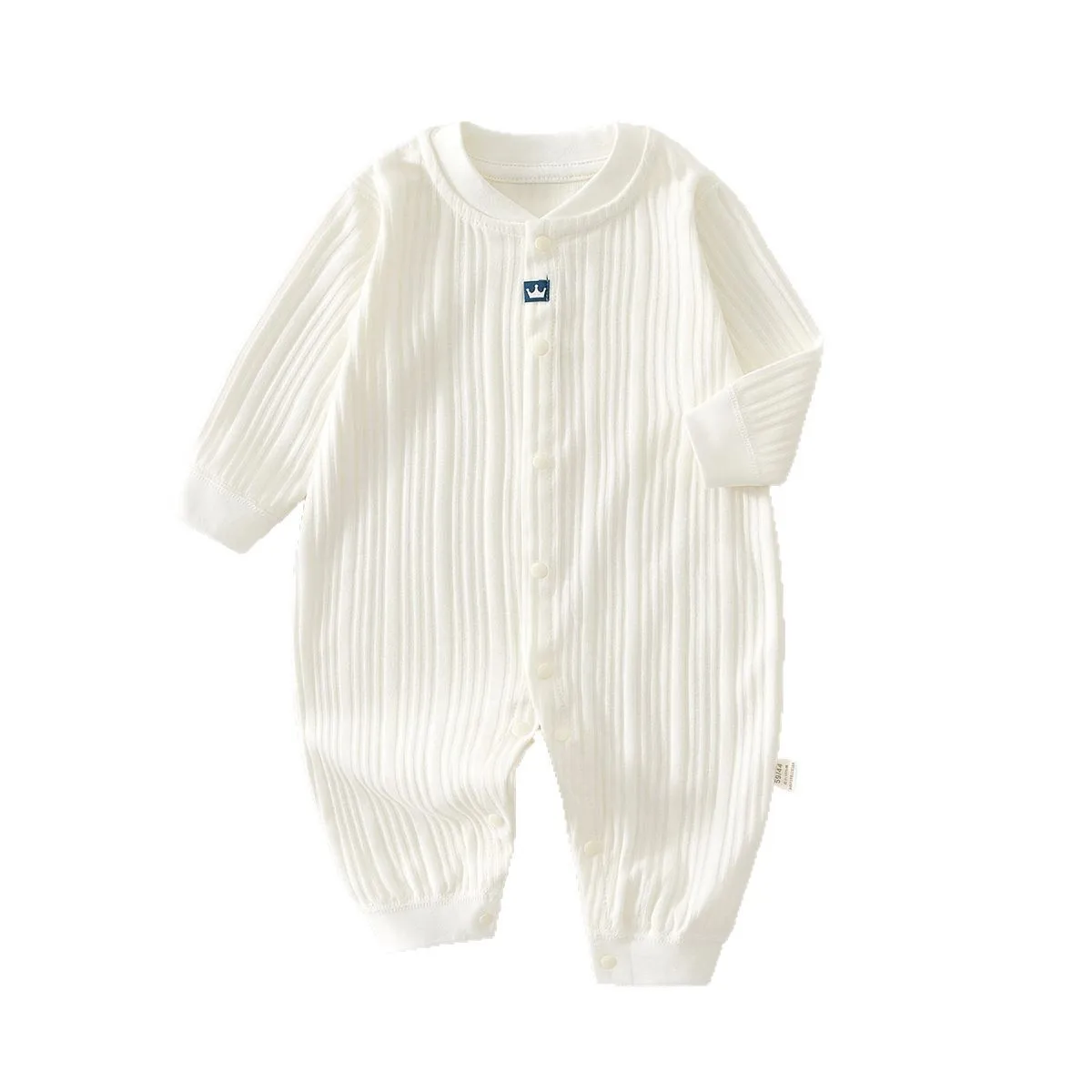 Puur katoen lente herfst Baby Rer Long Sve Home Spwear lage taille lange broek comfortabel ademend babypakje
