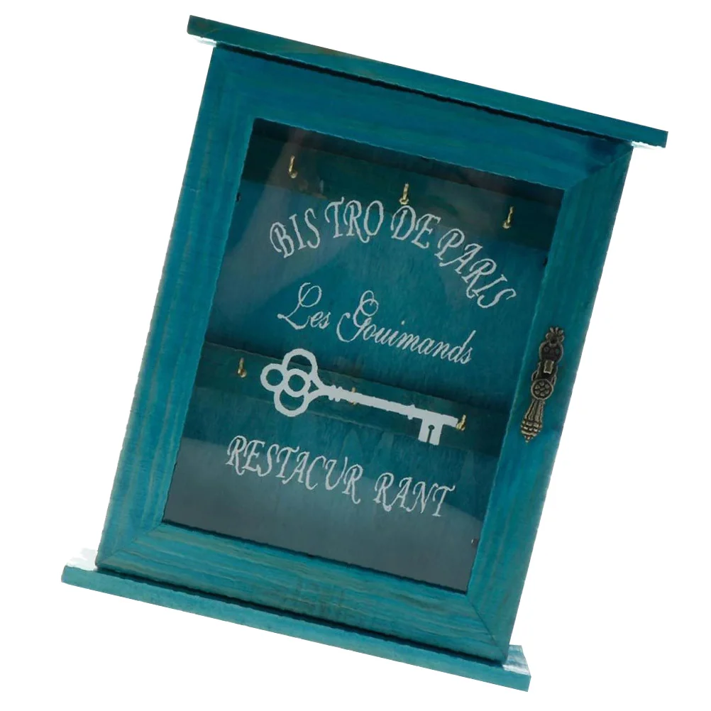 

Key Storage Box Decorative Retro Wall-mounted Organizer Case for Home Entry Door Practical Compact Size Vintage Style