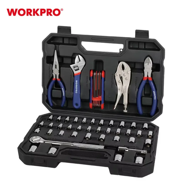 52PCS Combination Carbon Steel Socket Set Tool and Repair Wrench Kit Hand Tool in BMC