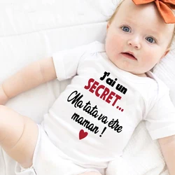 I Have A SECRET My Godmother Is Going To Be Mom Baby Bodysuits Unisex Clothes Infant Jumpsuit Ideal for Announcing A Pregnancy