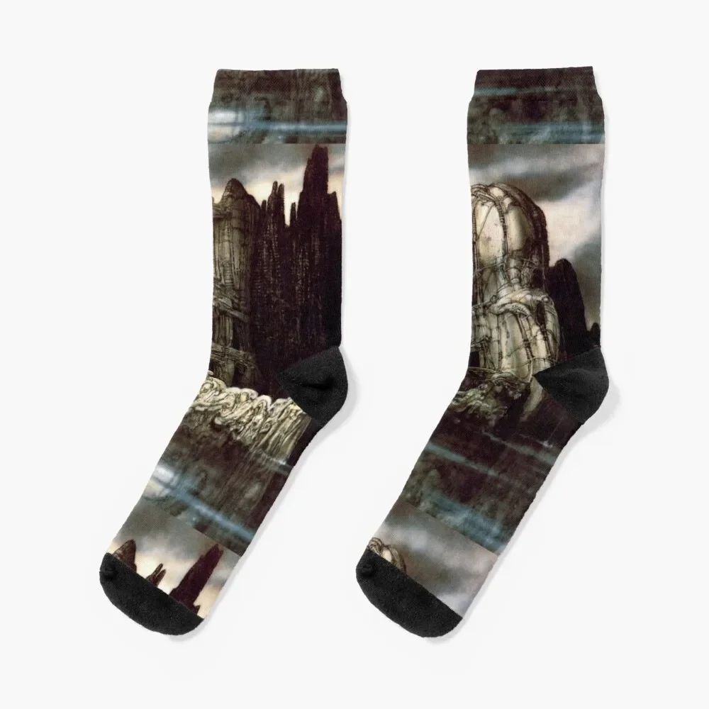 

H.R Giger - Isle of The Dead Socks christmas gift essential christmas stocking sheer Boy Socks Women's