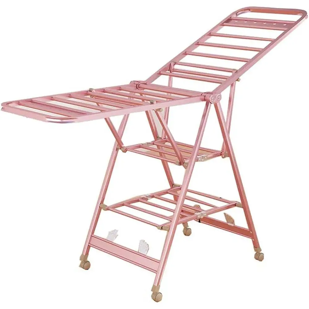 

Space-Efficient Indoor 3-Tier Folding Drying Rack, Large Capacity, Heavy Duty for Clothes, 150cm