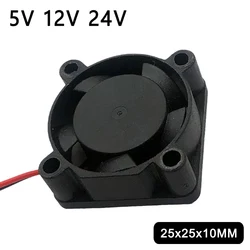 Hydraulic Bearing 2510 25MM 25x25x10MM Graphics Card Cooling Fan 5V 12V 24V m.2 SSD Fan with 2pin 3PIN