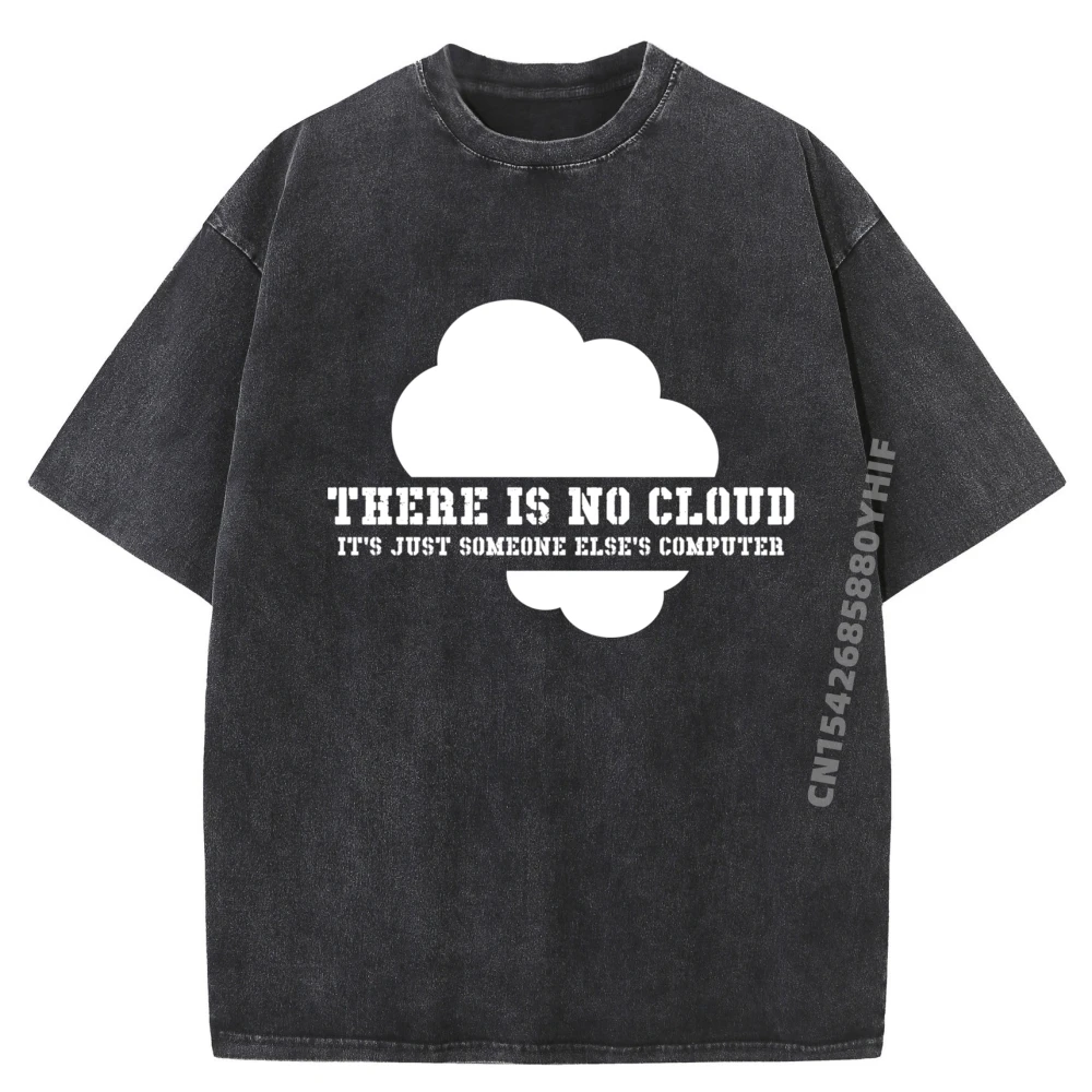 

Технический юмор There Is No Cloud Just Someone Else Компьютерная уличная одежда в стиле хип-хоп Роскошная футболка Свободная потертая футболка для мужчин Vaporwave