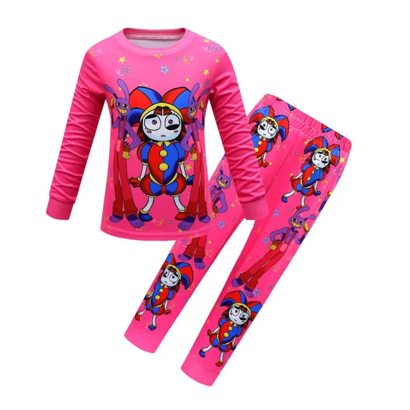 New Movie The Amazing Digital Circus  Kids Pajamas Pomni and Jax Clothes Set Baby Girl Clothes Toddler Boys Sweatshirts Pants S