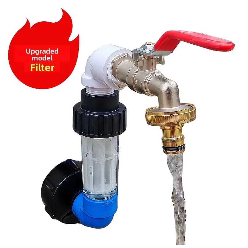 Outdoor single barrel filter heightening, with zinc alloy faucet set