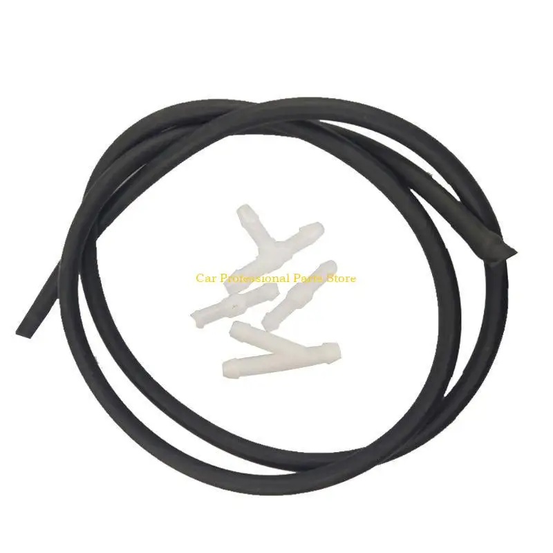 

R53D Auto Windshield Wiper Washer Jet Tube Pipe Rubber Hose Connector Nozzle 5x