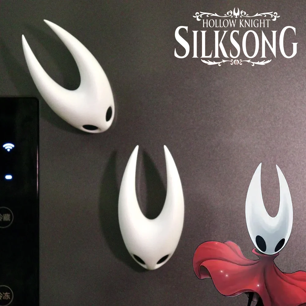 

Game Hollow Knight Silksong Hornet Cosplay Refrigerator Magnet Cute Figures Model Magnetic Halloween Decoration Desktop Ornament
