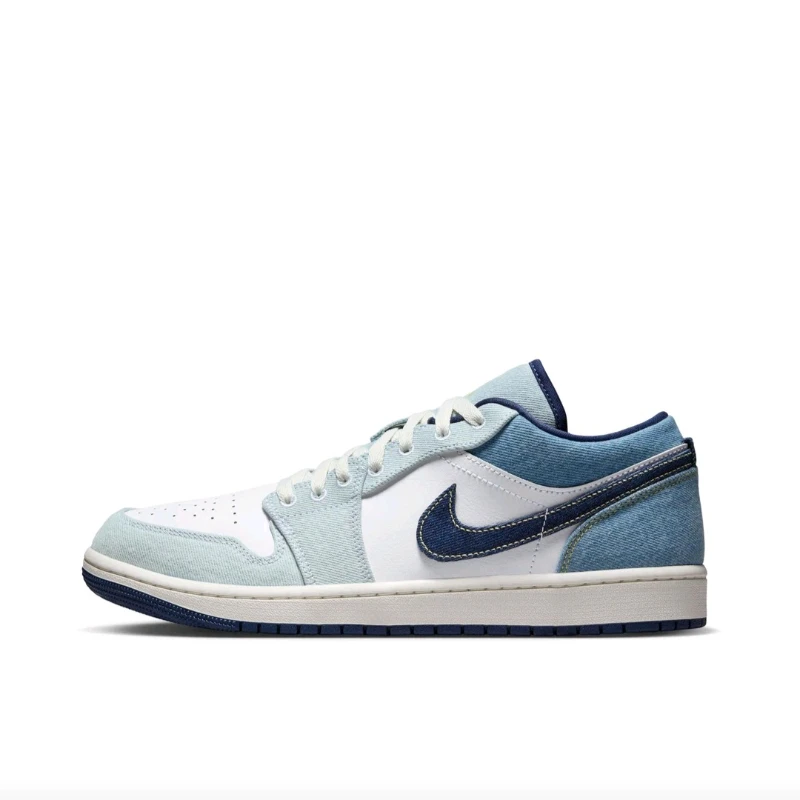 

Jordan Air Jordan 1 Low SE Men's Skateboarding Shoes, Classic Style, Fashionable, Versatile Sneakers, White/Blue