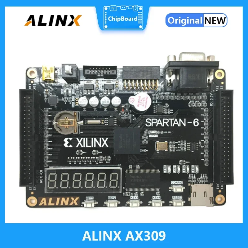 

ALINX AX309: XILINX Spartan-6 XC6SLX9 FPGA Development Board LX9 Entry Level Study Card
