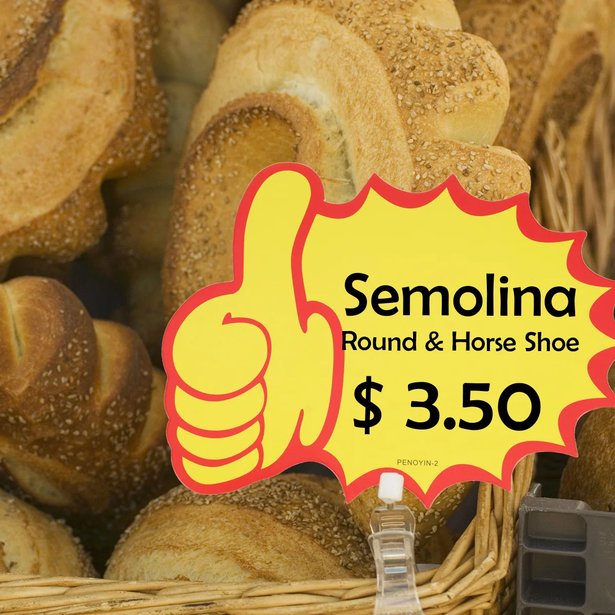 

100Pcs Price Label Paper Thumb Shaped Signs Tag Clip on for Goods Shops Supermarkets Retail