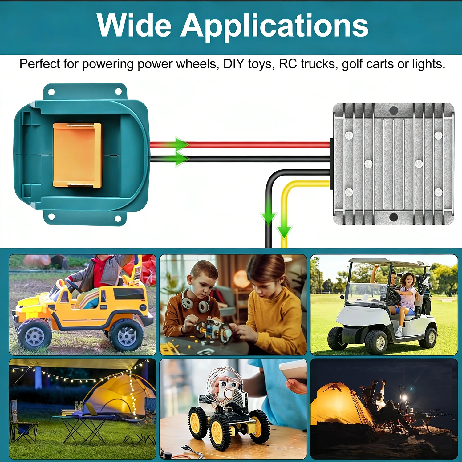 Makita LXT adaptador de batería con rueda para herramientas RC - imagen 4