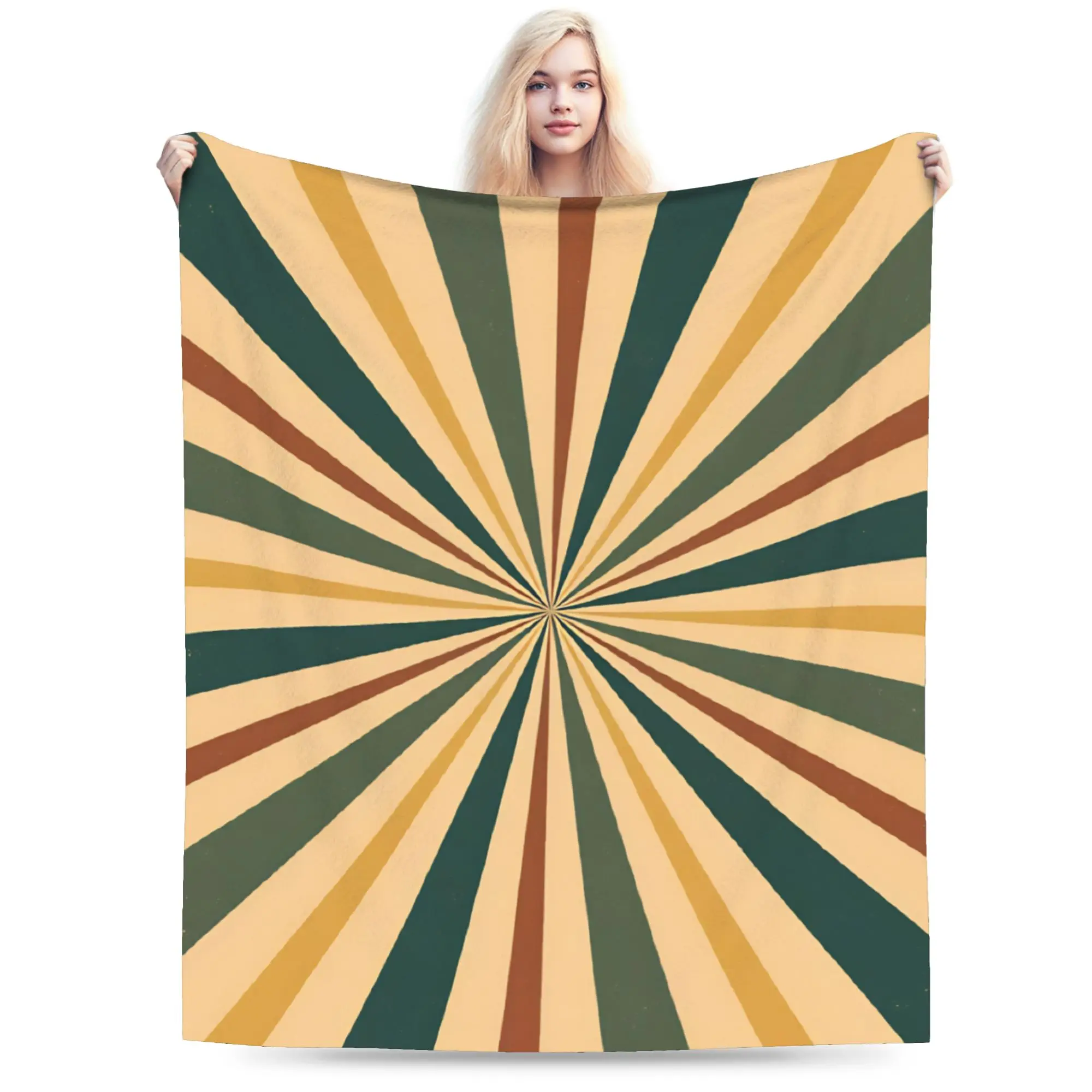 Warm Soft Blankets Girls Boys Picnic  Abstract Swirl Disorder Bedding Throws  Flannel Bedspread For Couch Chair