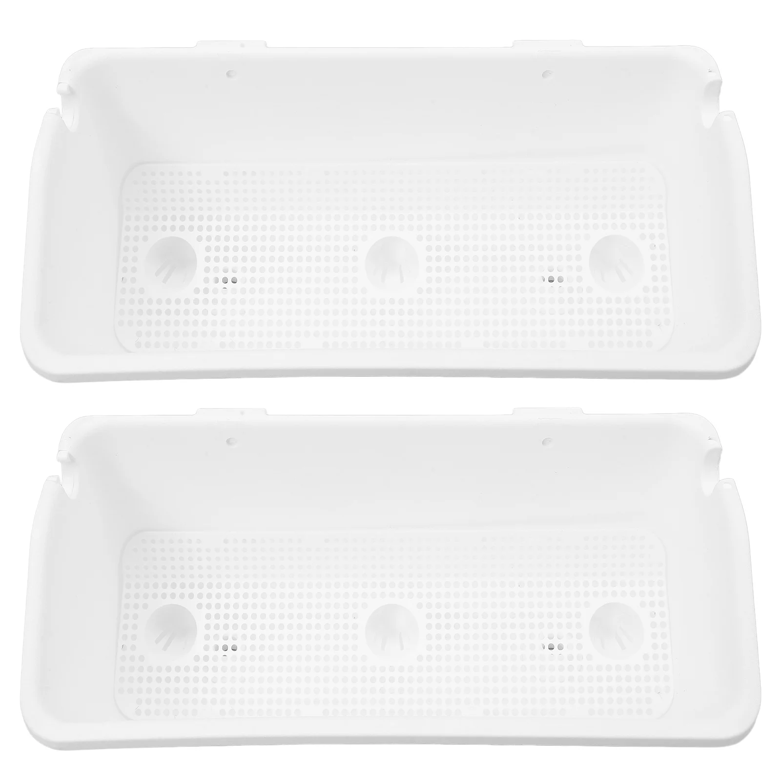 

2Pcs Wall Planting Box Plastic Indoor Outdoor Planter Versatile Design Weather Resistant Easy Maintain Home Office Garden Decor