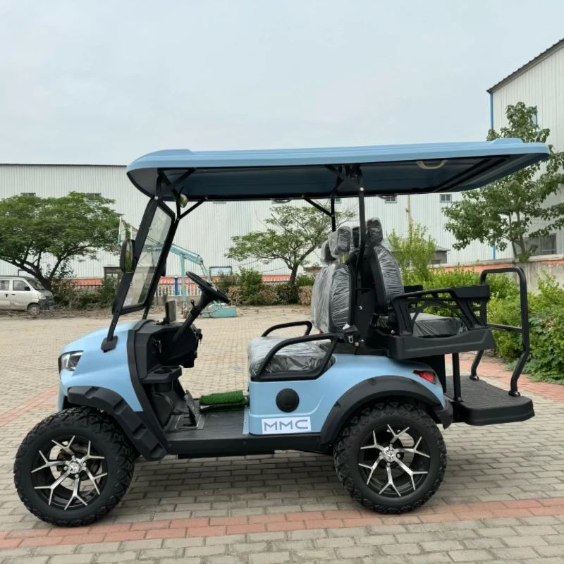 Luxury 6 Seater 4+2 Seater Electric Golf Cart 7000W Electric Adult Golf Cart with Front Bumper Electric Golf Cart