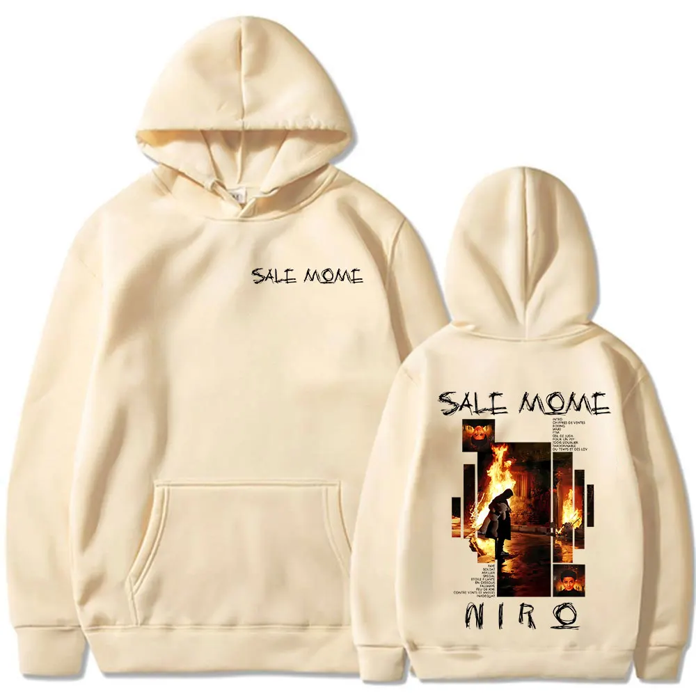 Rapper Niro OX7 Sale Mome Album Graphic Hoodies Men Women Hip Hop Fashion Hooded Sweatshirts Streetwear Casual Fleece Hoody Coat